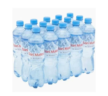 AGUA SAN MATEO SIN GAS 600 ML PQT X 15 UND