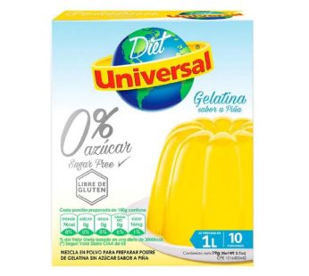 GELATINA UNIVERSAL DIET PIÑA 19 GR