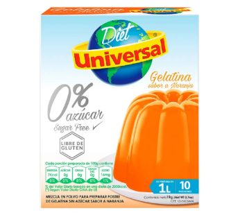 GELATINA DIET UNIVERSAL NARANJA 19 GR