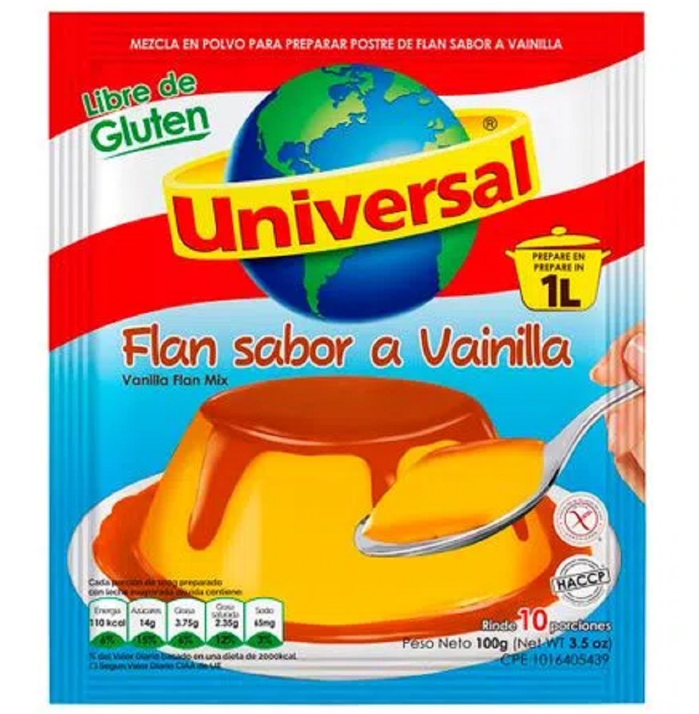 Universal Gelatina de Fresa sin Azúcar Caja 19 gr