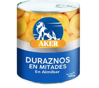 CONSERVA DE DURAZNO AKER X 820GR