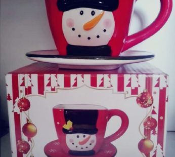 IMP.TAZA CON PLATO NAVIDAD