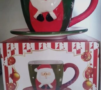 IMP.TAZA CON PLATO NAVIDAD