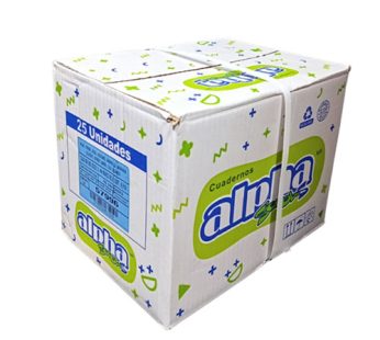 CUADERNOS ALPHA CAJA DE 25 SIN STICKERS