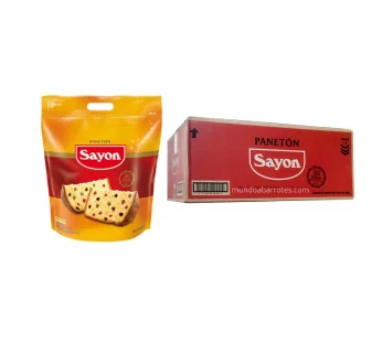 PANETON SAYON BOLSA 750 GR CJ. DE 6 UNIDADES