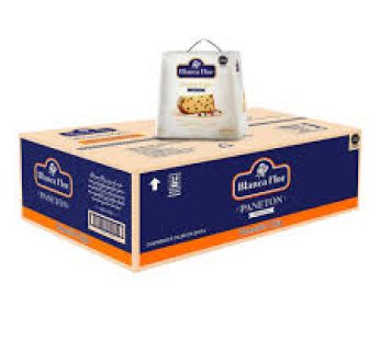 PANETON BLANCA FLOR CAJA 900 GR CJ DE 6 UNIDADES