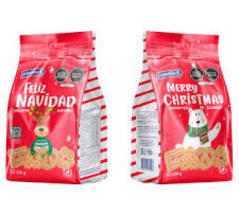 GALLETA FELIZ NAVIDAD COLOMBINA 220 GR