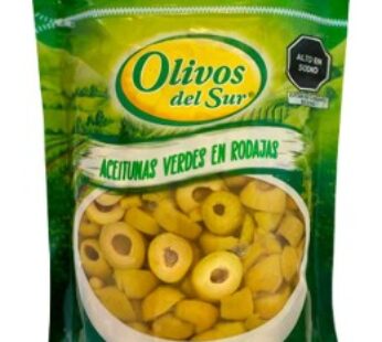 ACEITUNA VERDE EN RODAJAS X 250 GR OLIVOS DE SUR