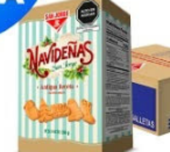 GALLETA NAVIDEÑA SAN JORGE DE CAJA X 200 GR