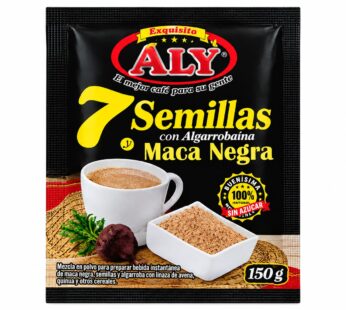 HARINA 7 SEMILLAS CON ALGARROBINA Y MACA NEGRA ALY 150 GR