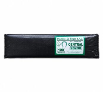 BOLSA NEGRA LA REYNA 20 X 30