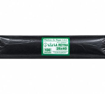 BOLSA NEGRA LA REYNA 26 X 40