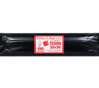 BOLSA NEGRA TESORO 20 X 30